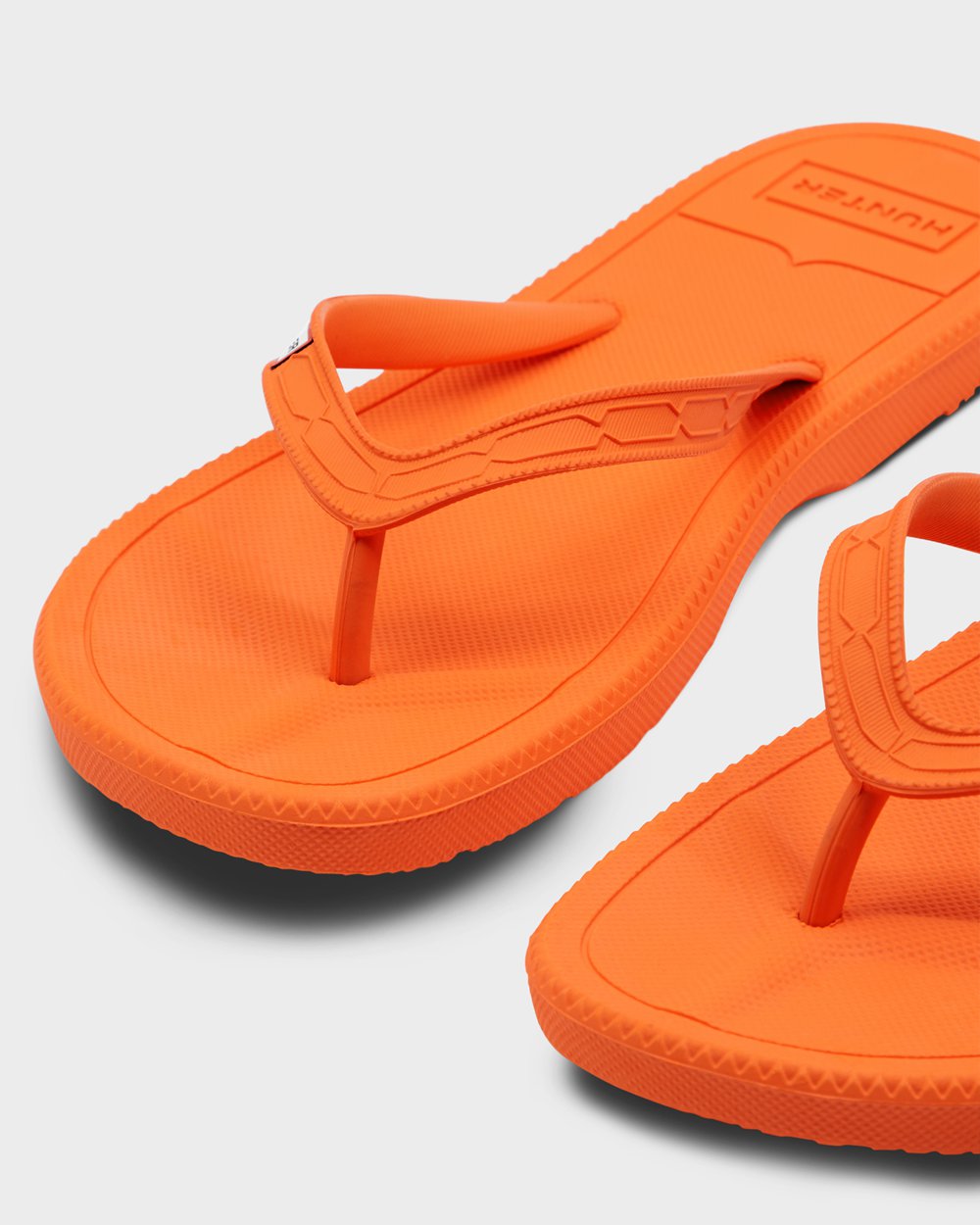 Womens Flip Flops - Hunter Original (76HFLOXVW) - Orange